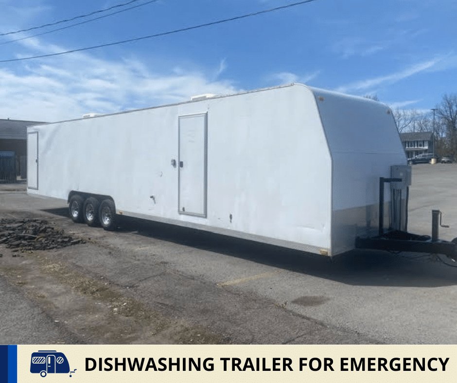 Dishwashing Trailer For Emergency
