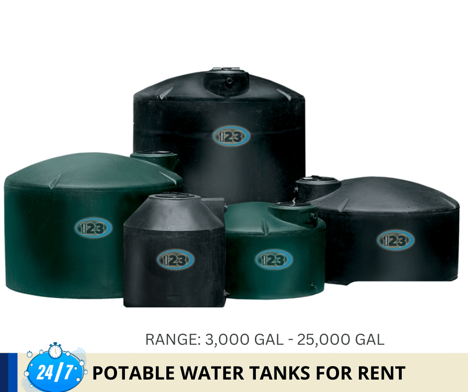 Potable Water Tanks for Rent