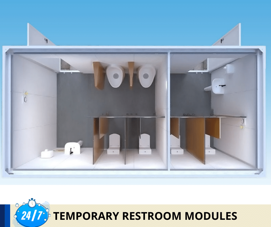 Temporary Restroom Modules