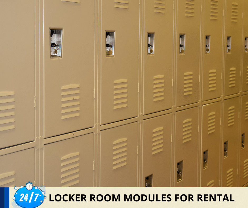 Locker Room Modules For Rental